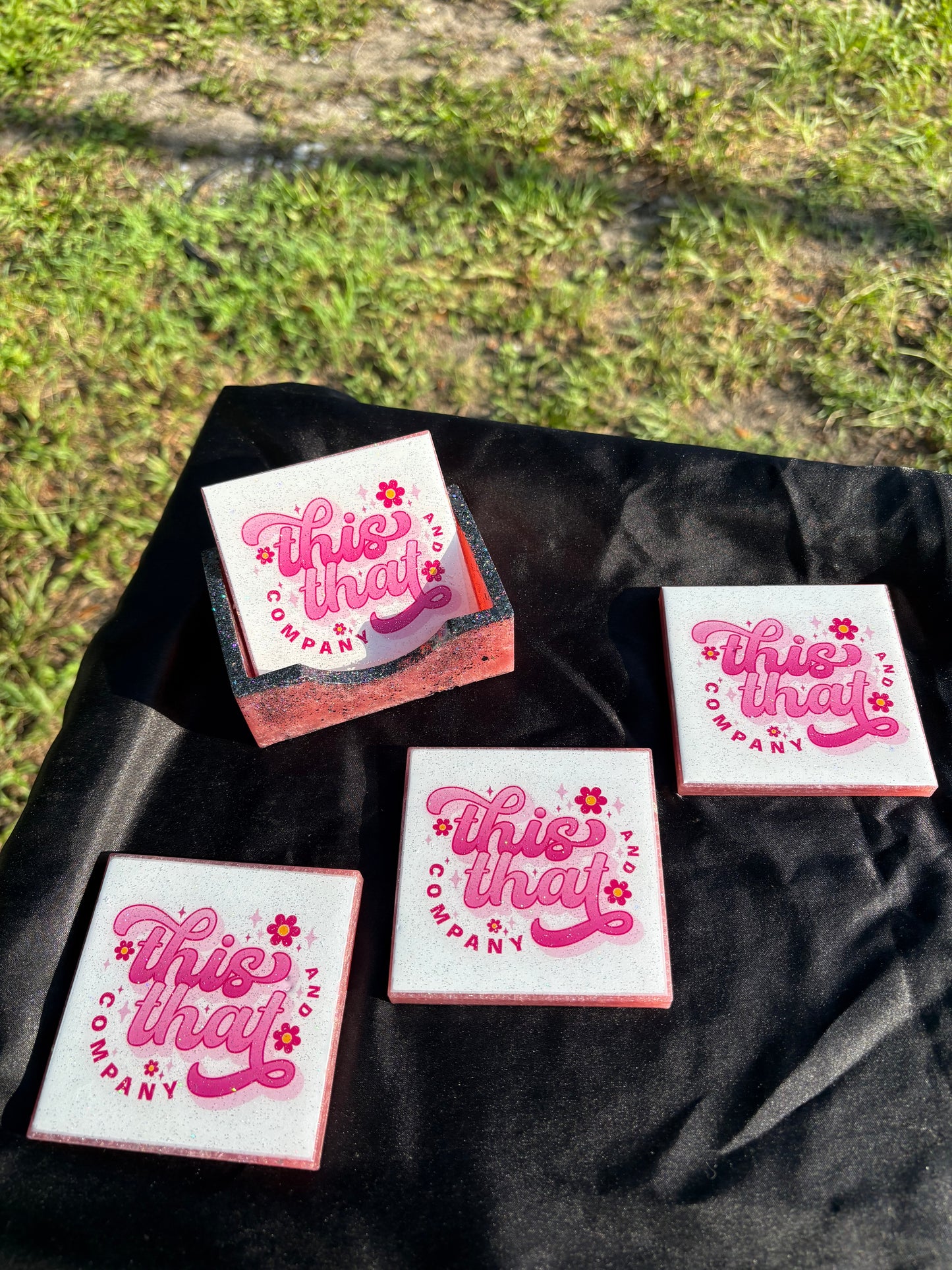 Custom Square Coaster Set