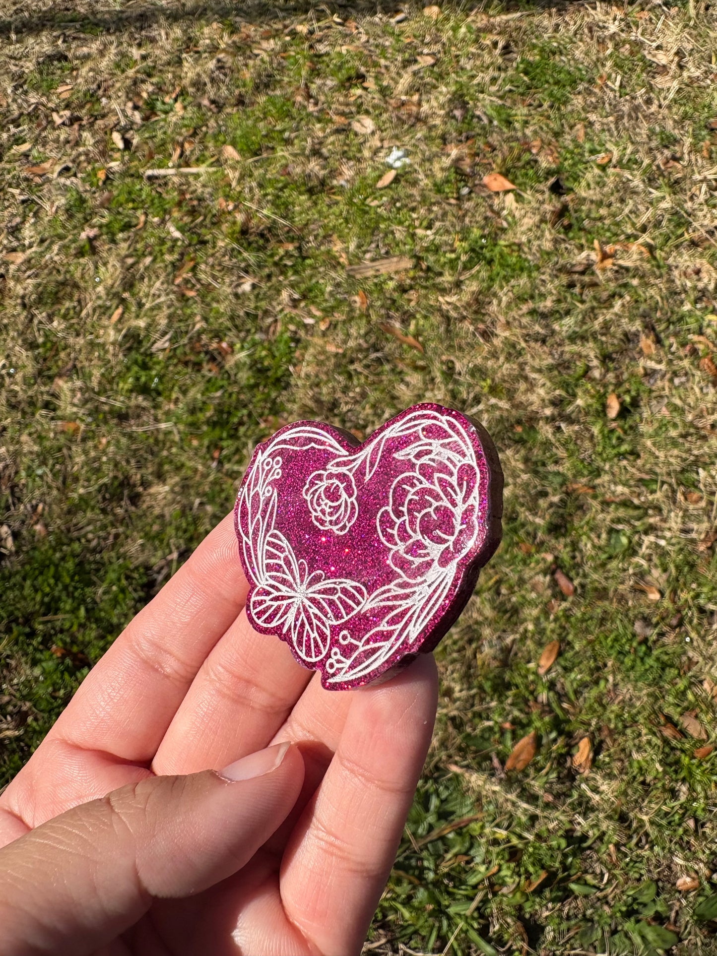 Custom Floral Heart