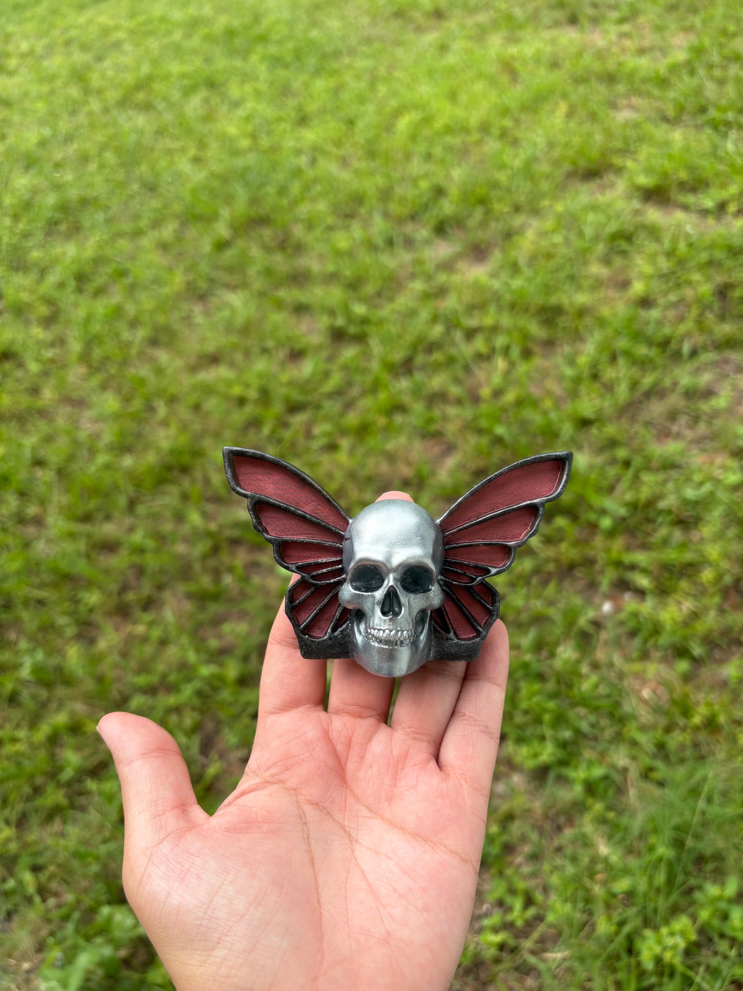 Custom Butterfly Skull