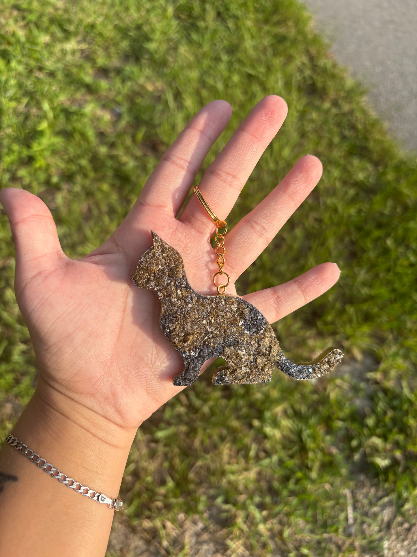 Custom Druzy Cat