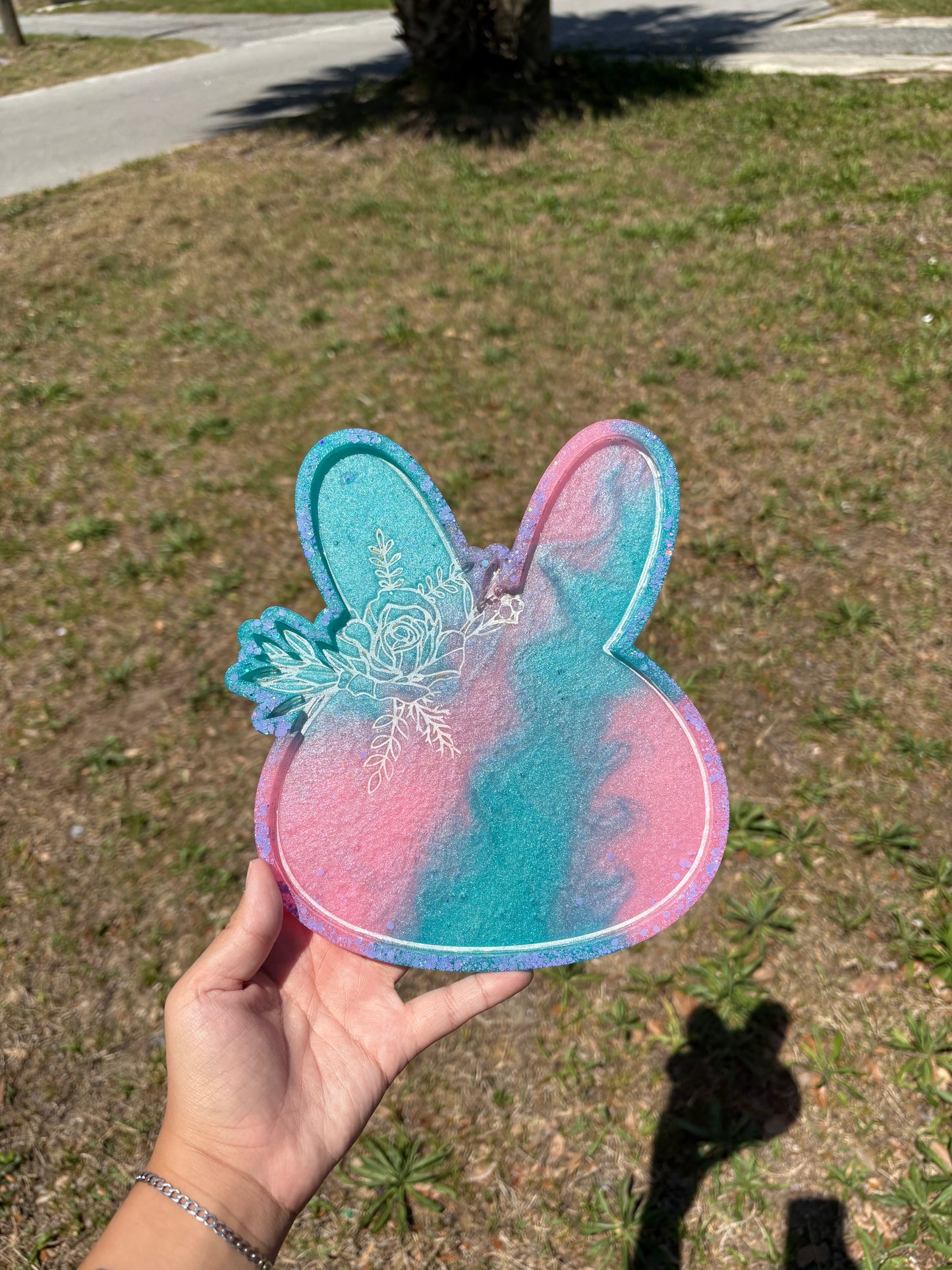 Custom Floral Bun Tray