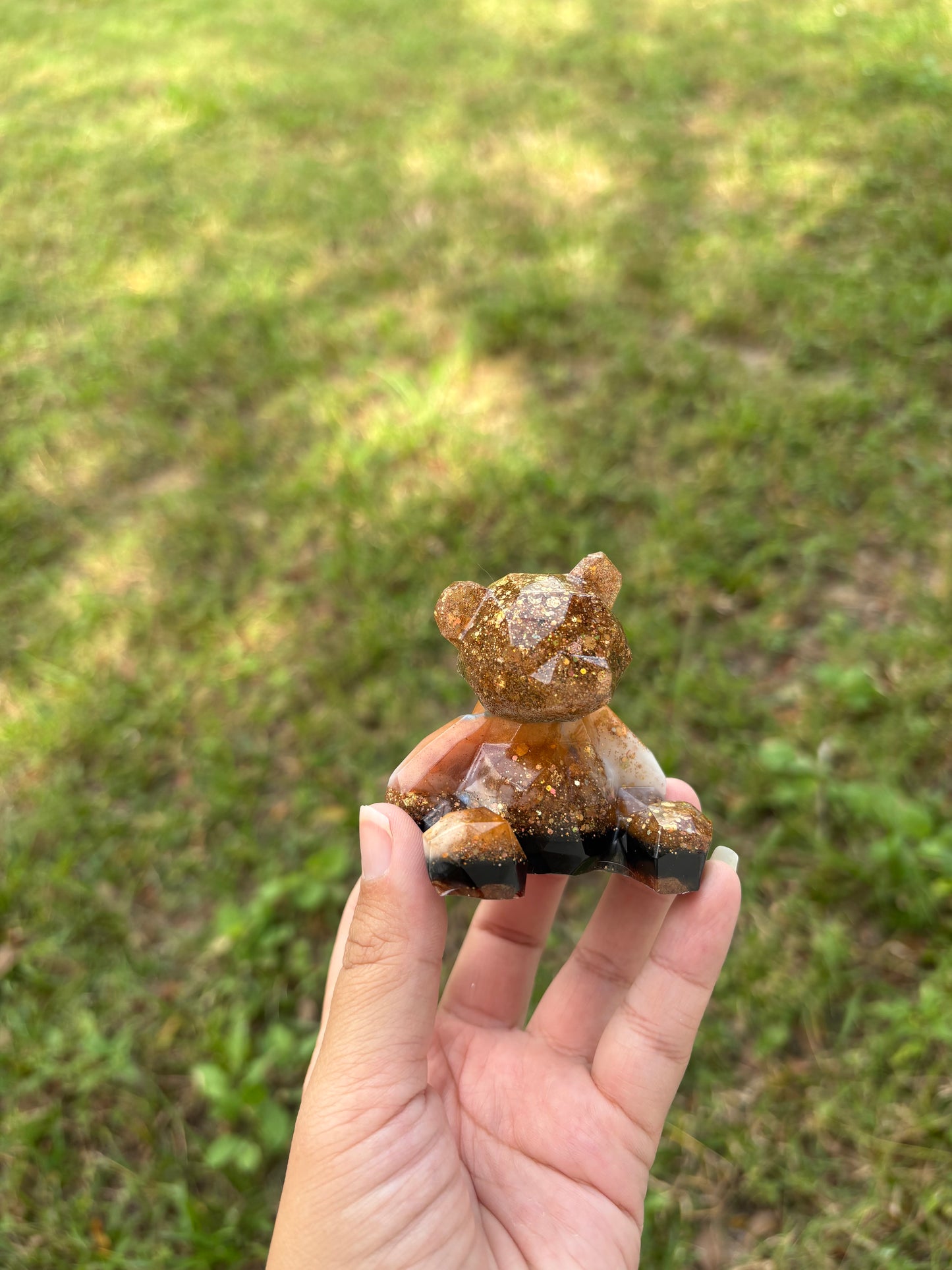Custom Geometric Bear Figurine