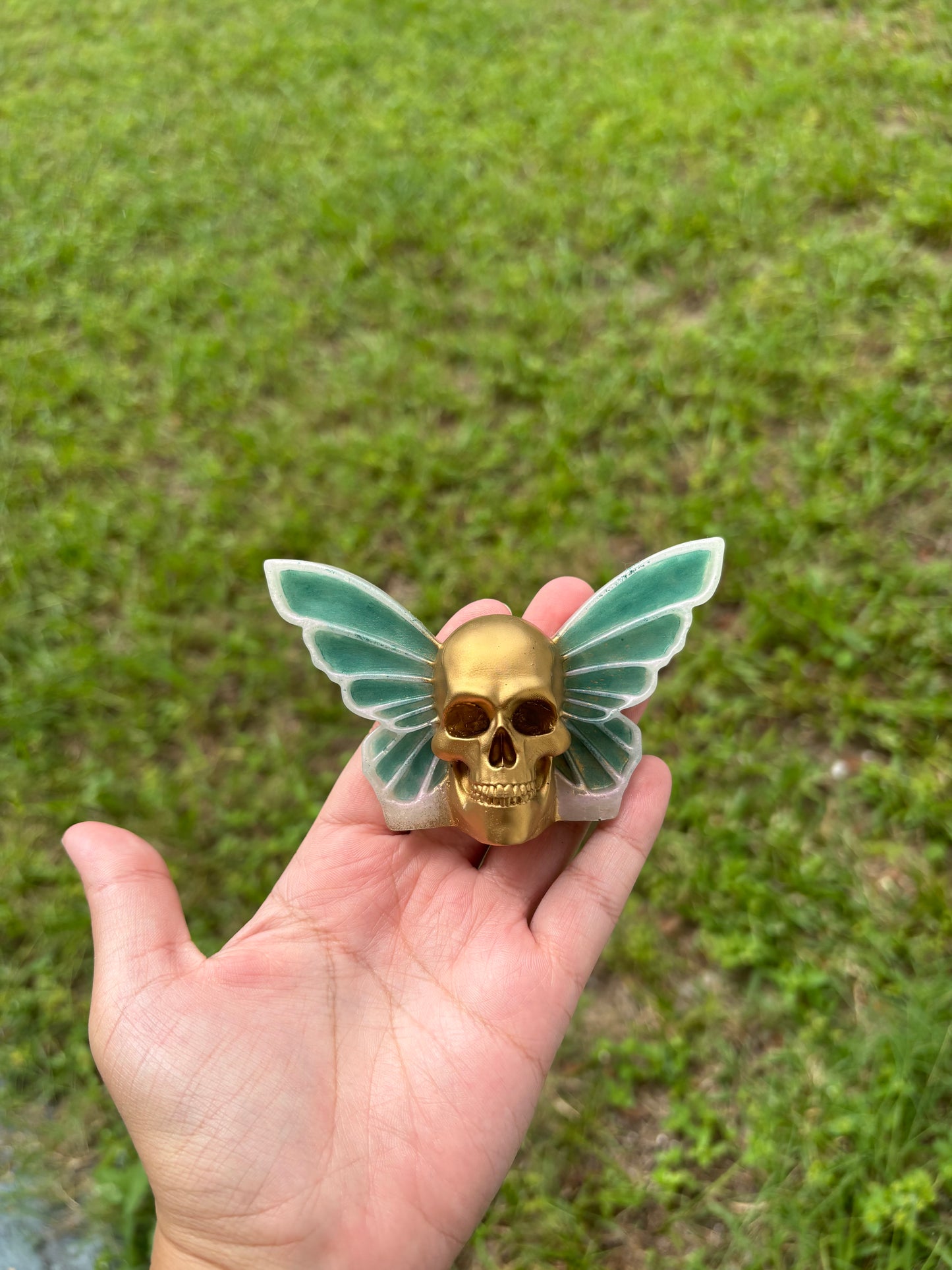 Custom Butterfly Skull