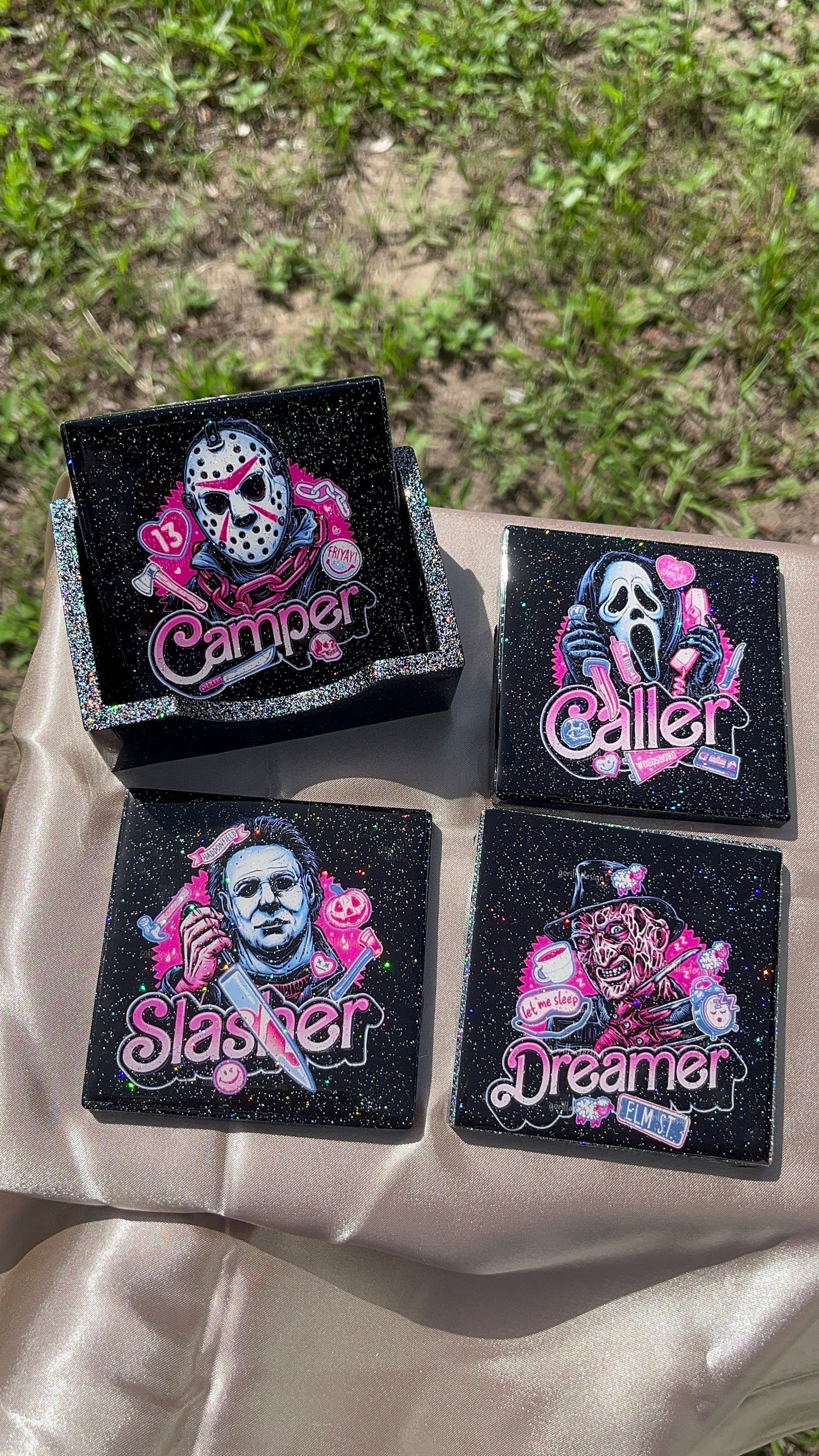 Custom Square Coaster Set