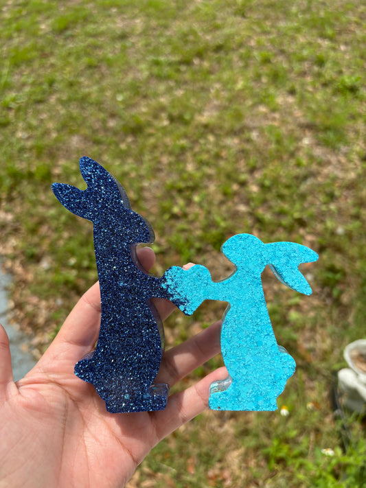 Custom Rabbits Holding Heart
