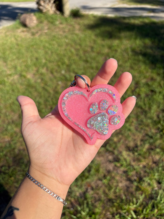 Custom Paw in heart