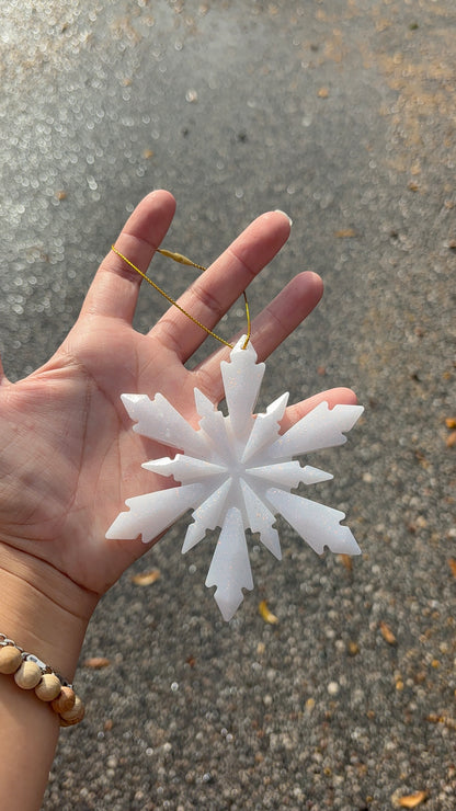Custom Big Snowflake Ornament